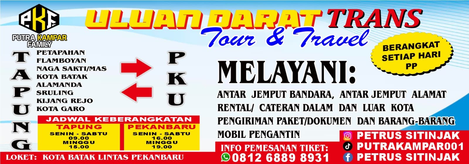 Banner Travel Reguler
